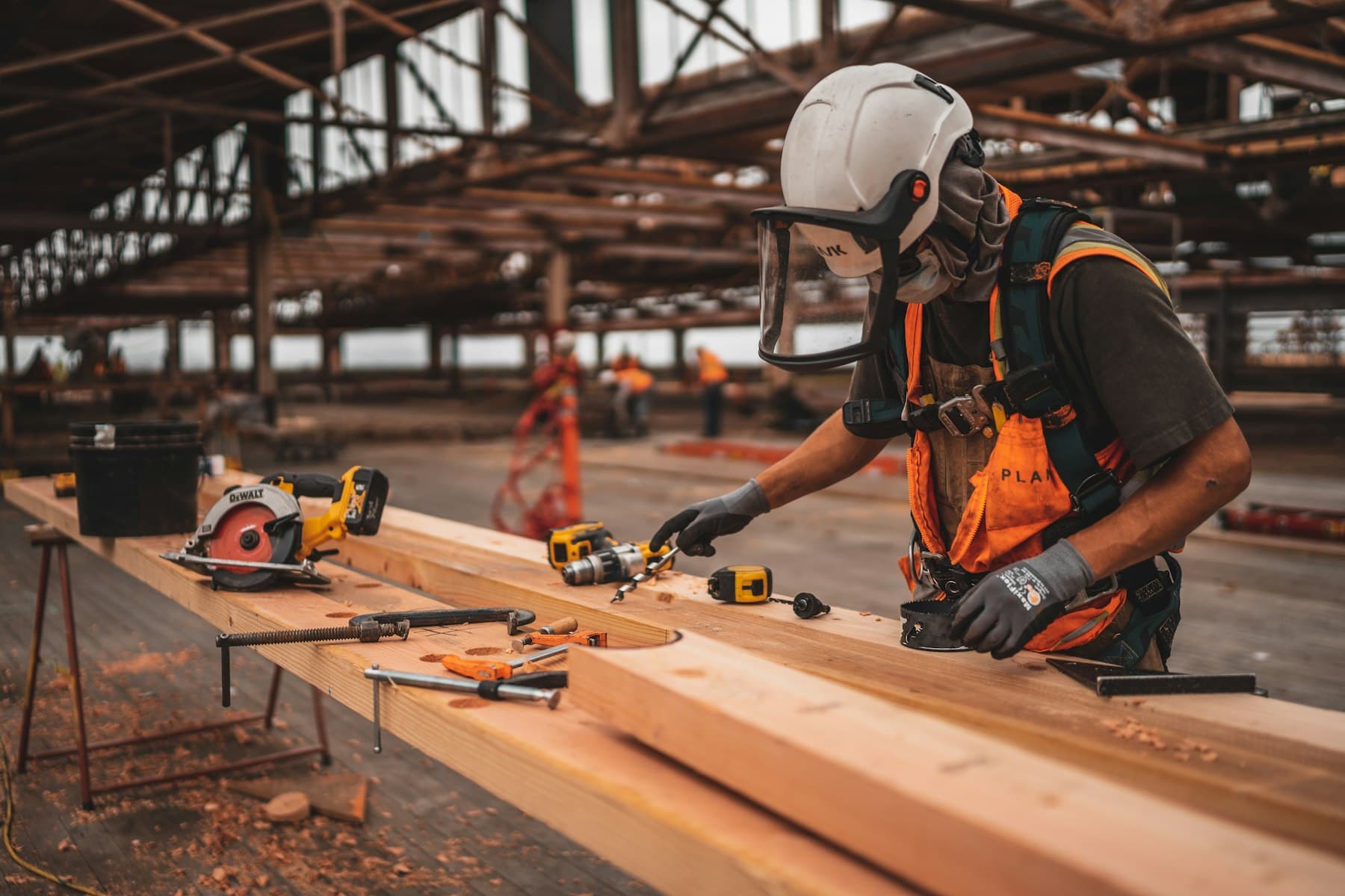 Site engineer in safety vest